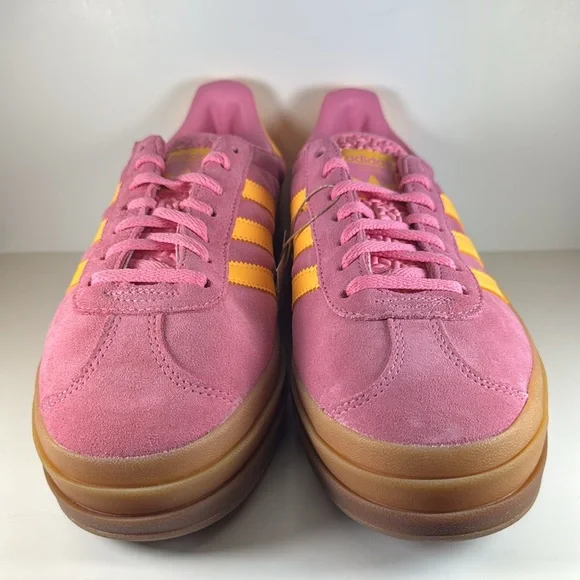Adidas Gazelle Bold Bliss Pink Spark Women's Size 9.5 Suede Leather Sneakers - Picture 4 of 12